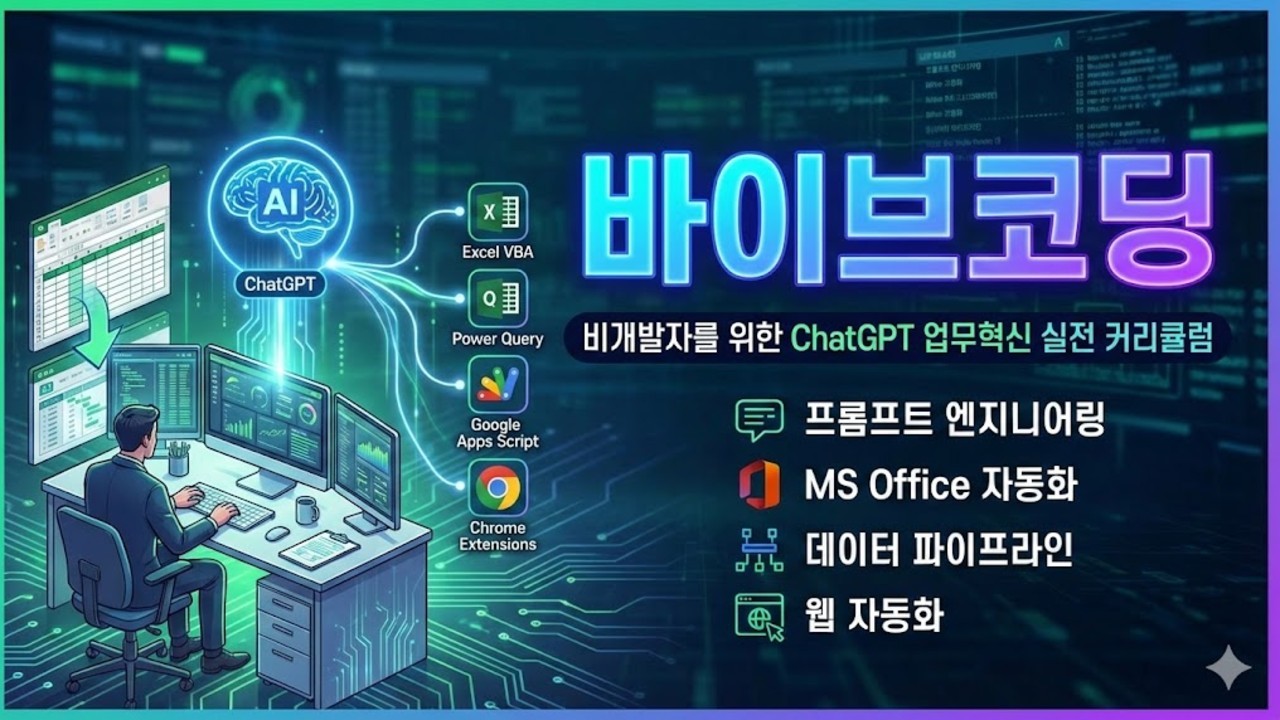 바이브 코딩으로 업무자동화하기 (파이썬제외)