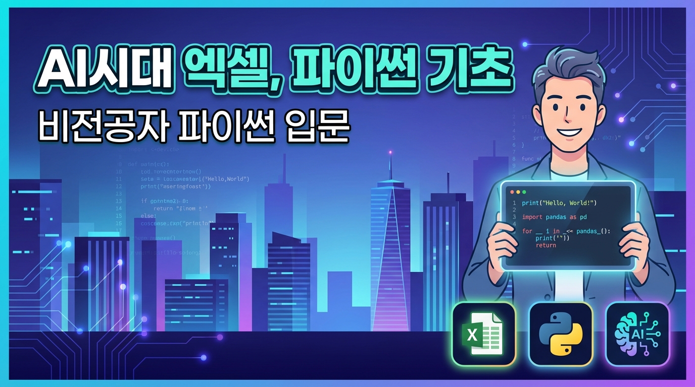 AI시대의 엑셀, 파이썬 기초 이해하기
